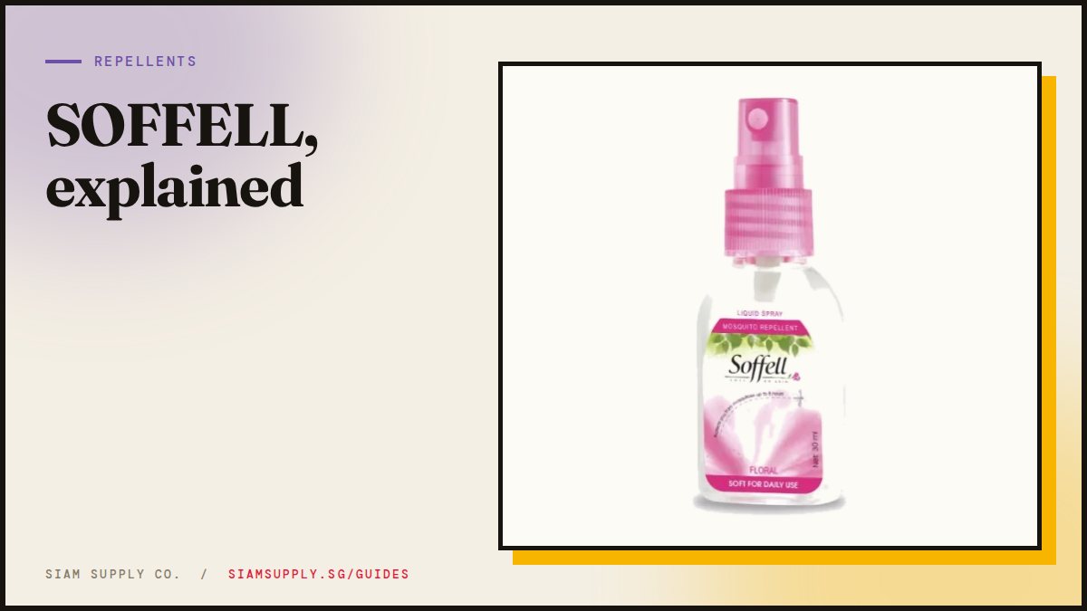 SOFFELL mosquito repellent pump spray, 30 ml, floral scent